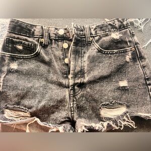 Wild Fable Washed Black Jean Shorts